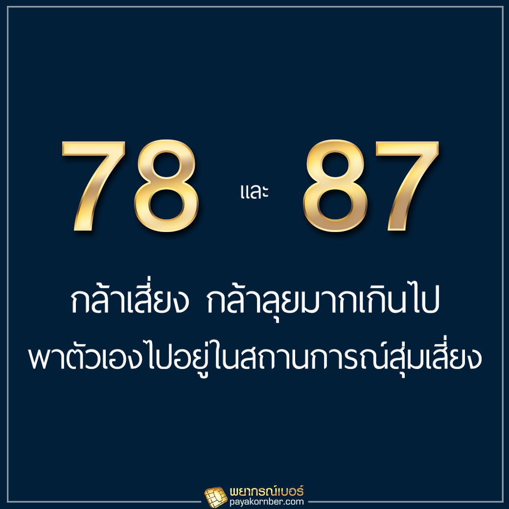 78/87 กล้าเสี่ยง กล้าลุยมากเกินไป พาตัวเองไปอยู่ในสถานการณ์สุ่มเสี่ยงง่าย